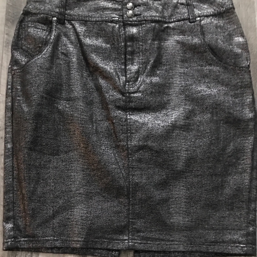 Denim gray Glitter skirt